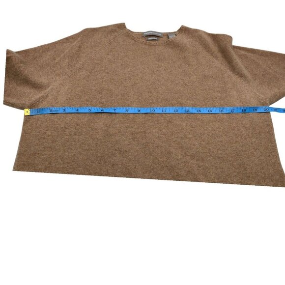 Valerie Stevens Sweater Women XL Brown cashmere Grandpa Core Minimalist Career - Picture 4 of 6